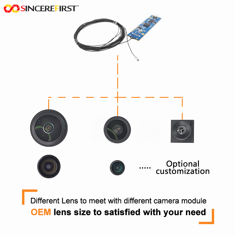Plastic Lens OmniVision OCHFA10 Separated USB2.0 Endoscope Camera Module With Steel Shell