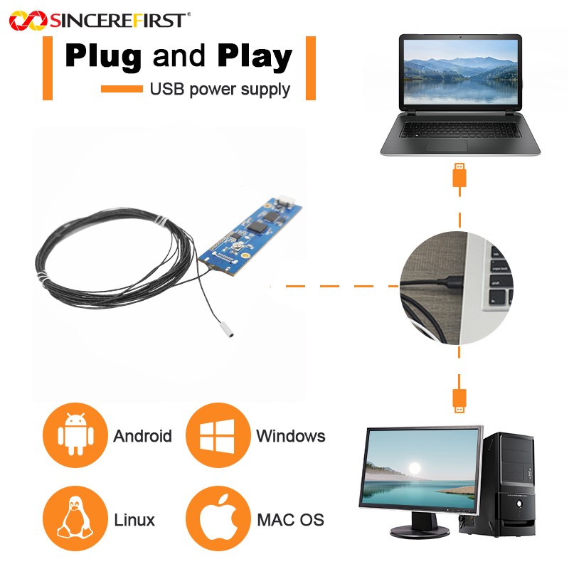 USB 2.0 OCHFA10 CMOS Machine Vision Endoscope Camera Module