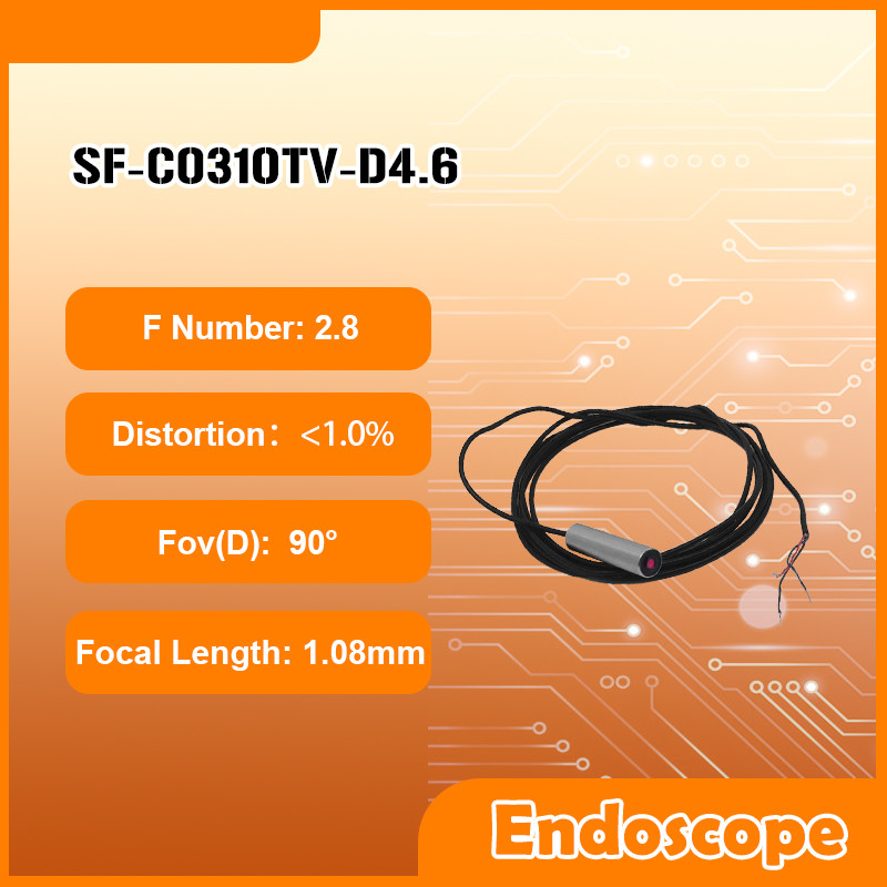 4.6mm Diameter VGA CMOS Sensor Led Medical Inspection Endoscope Camera ...